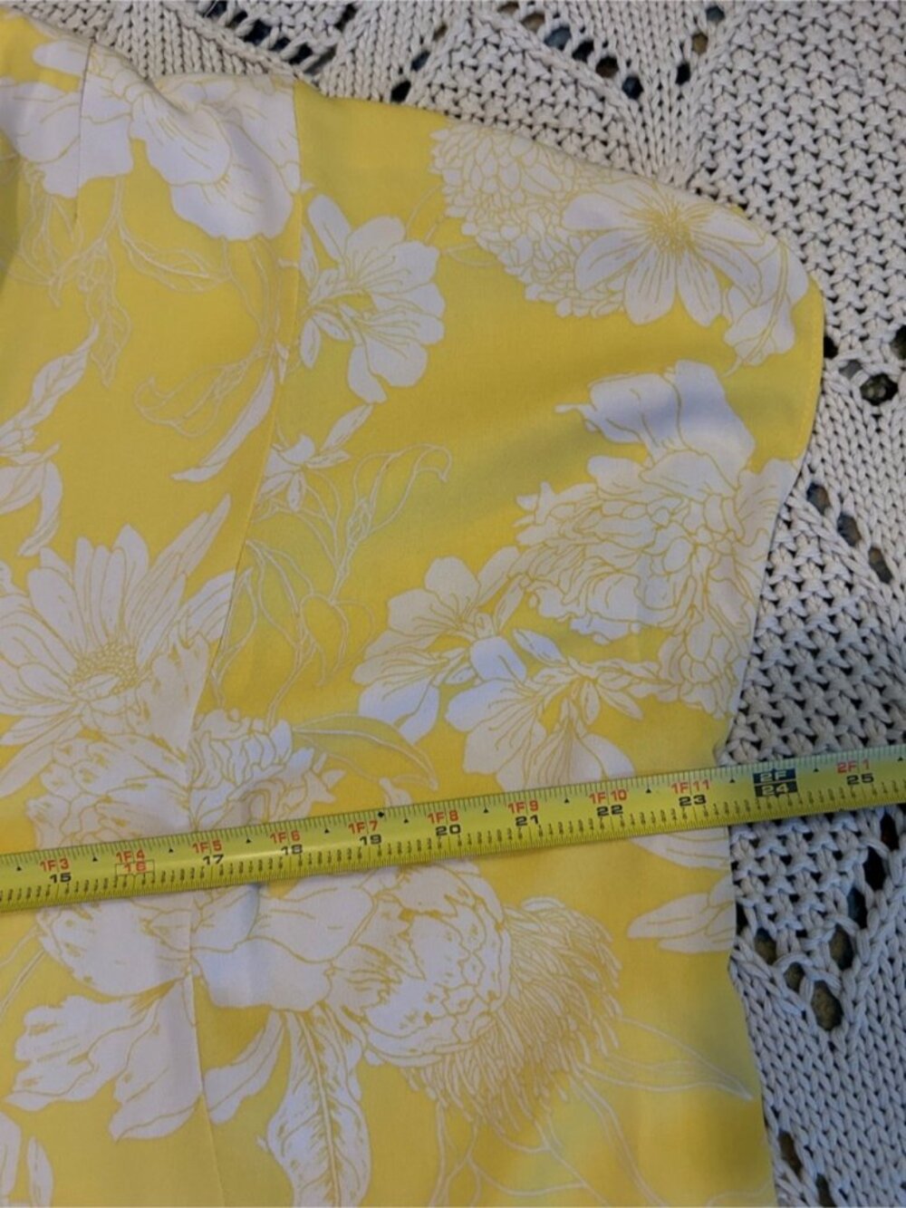 Yellow Floral Button Down Shirt Dress - Picture 4 of 8